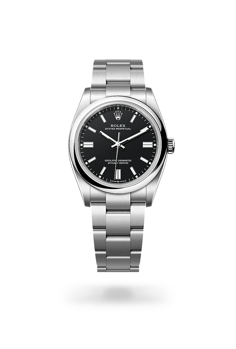 Rolex Oyster Perpetual in Oystersteel, M126000-0014 - Watch Palace
