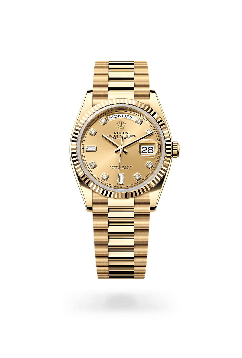 Rolex Day-Date in 18 ct yellow gold, M128238-0008 - Watch Palace