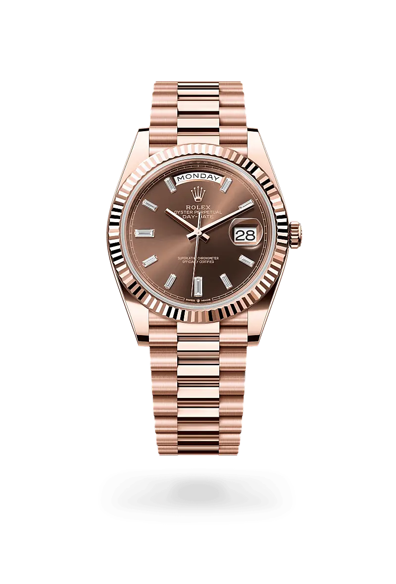 Rolex Day-Date in 18 ct Everose gold, M228235-0003 - Watch Palace