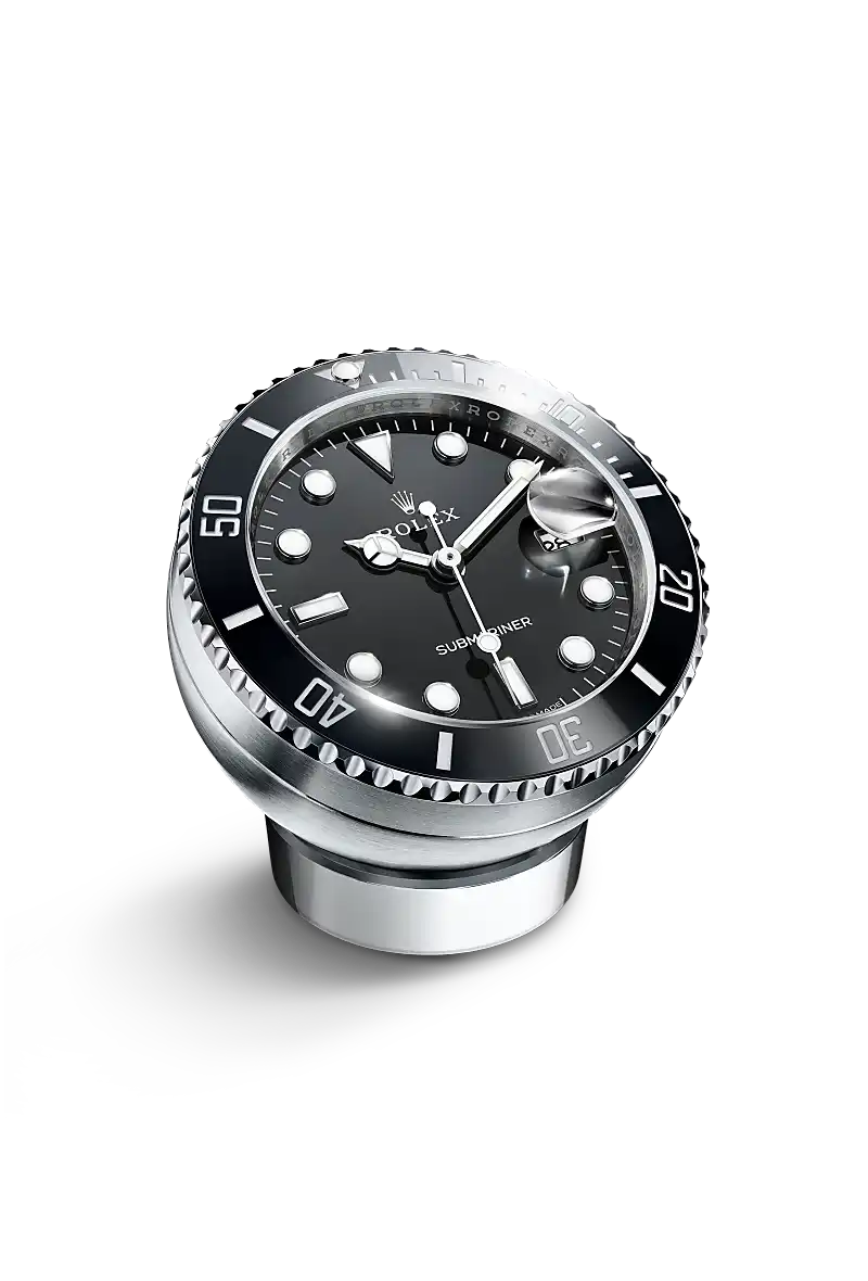 Rolex Submariner Date desck clock in Stainless steel, c909010ln-0001 at Watch Palace