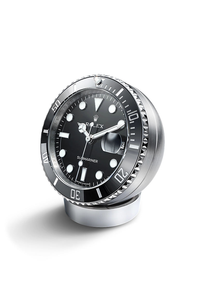 Rolex Submariner Date desck clock in Stainless steel, c909010ln-0001 at Watch Palace