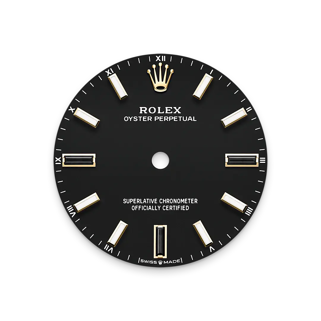 rolex oyster perpetual in 18 ct yellow gold, m124208-0001 - watch palace