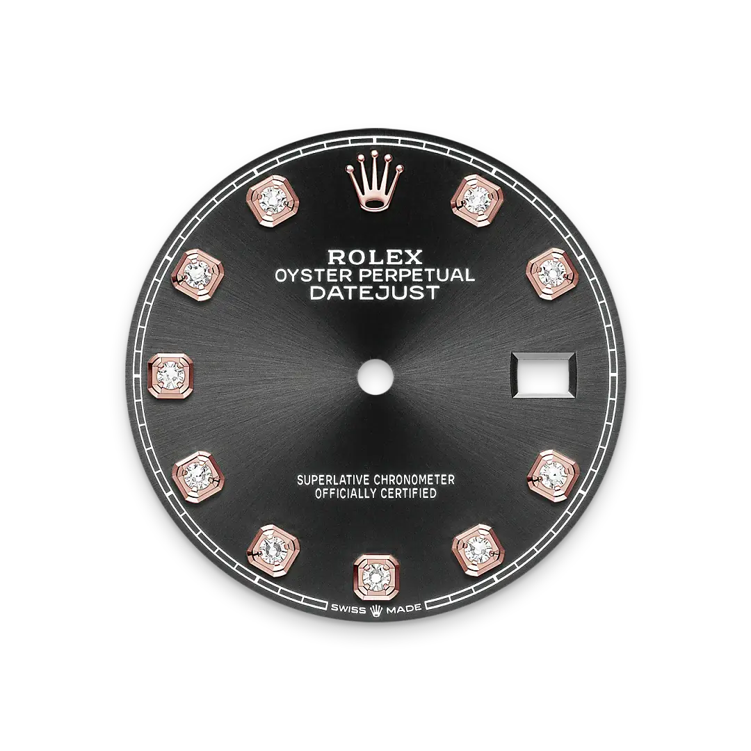 rolex datejust in everose rolesor, m126231-0020 - watch palace
