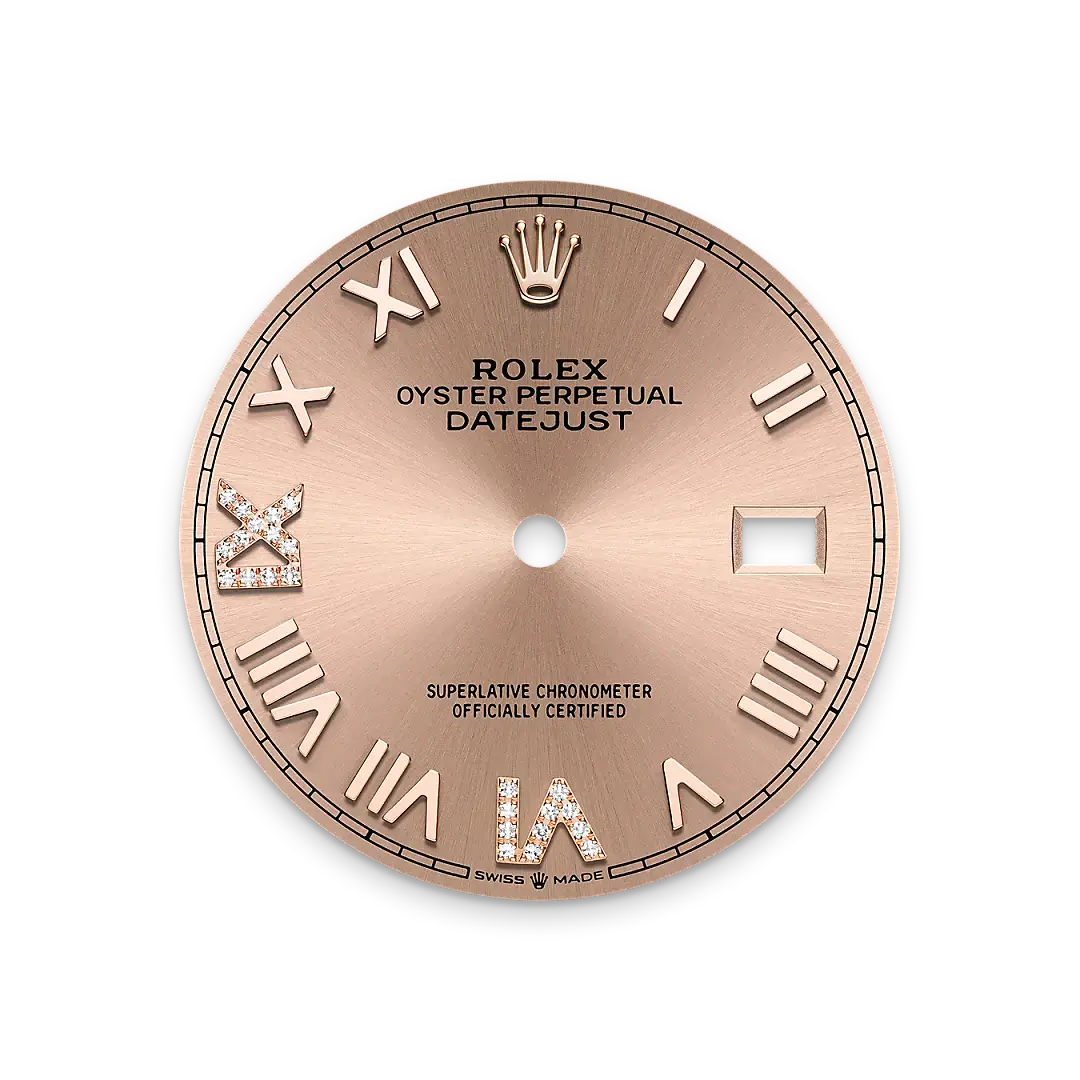 rolex datejust in everose rolesor, M126231-0049- watch palace