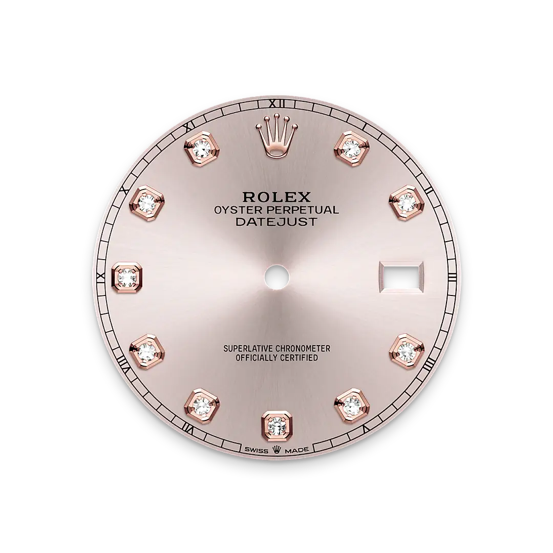 rolex datejust in everose rolesor, m126331-0007 - watch palace