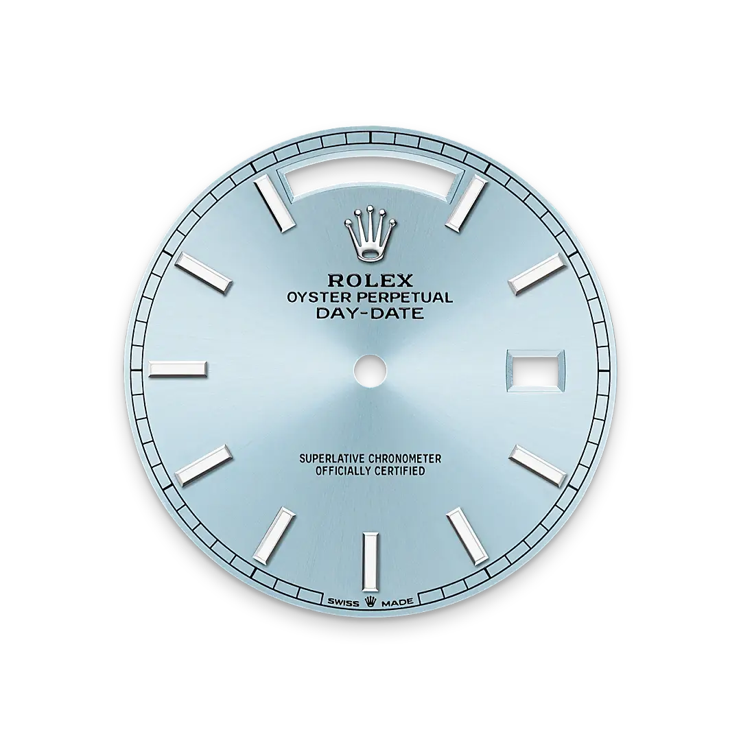 rolex day-date in platinum, m228236-0018 - watch palace