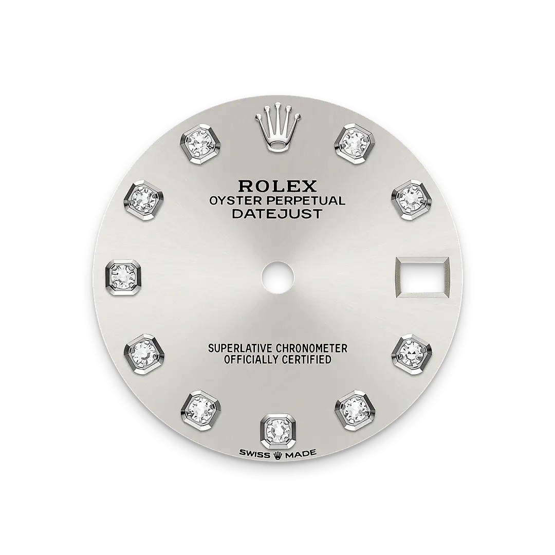 rolex datejust in white rolesor, M278344RBR-0032- watch palace