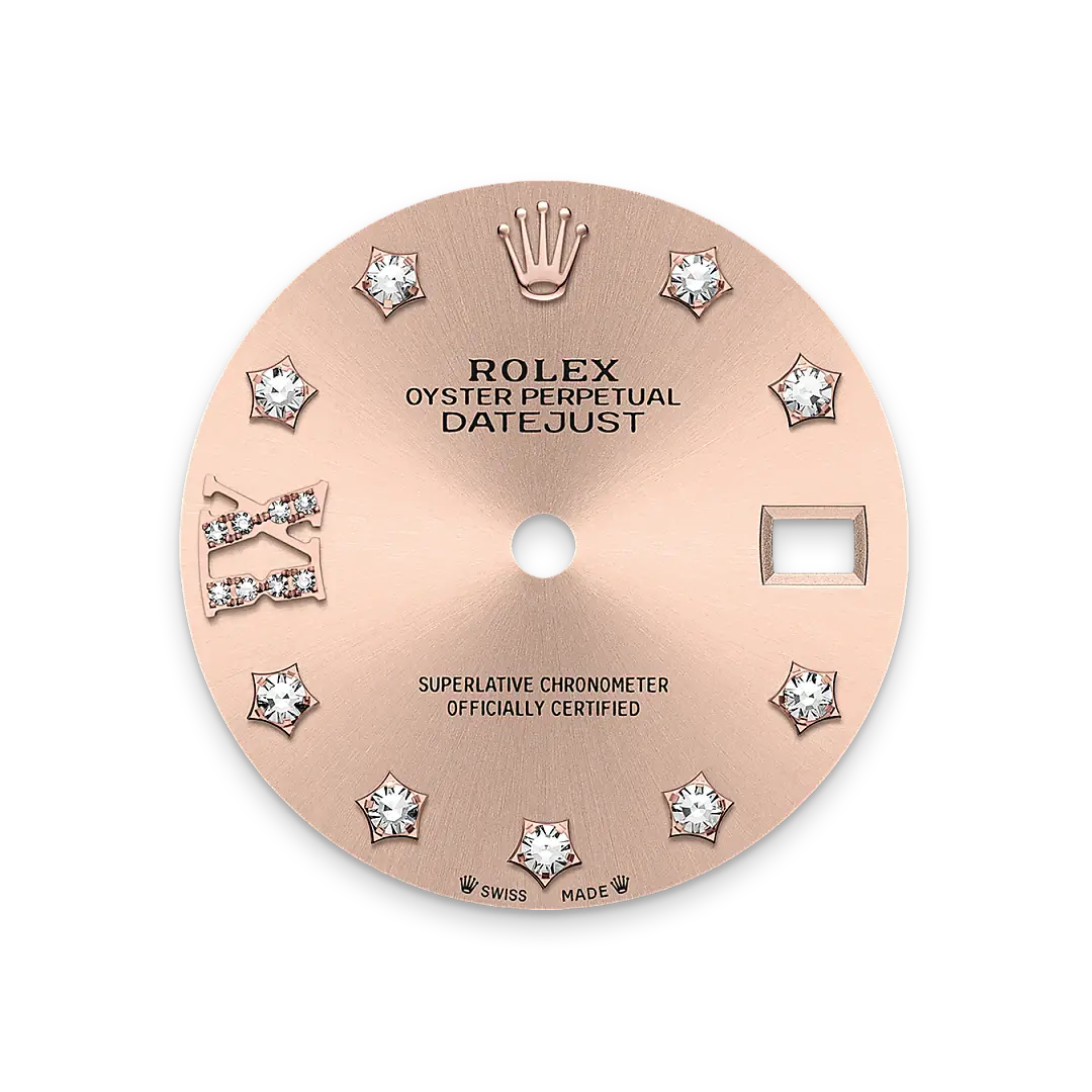 rolex lady-datejust in everose rolesor, m279171-0028 - watch palace