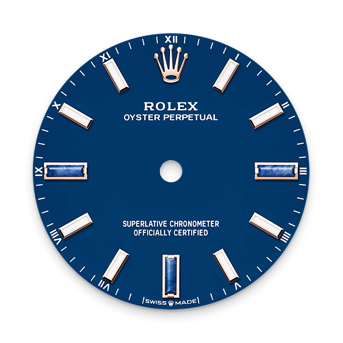 rolex oyster perpetual in 18 ct everose gold, m124205-0002 - watch palace