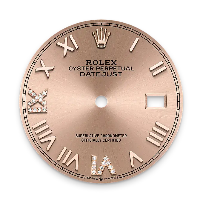 rolex datejust in everose rolesor, M126231-0049- watch palace