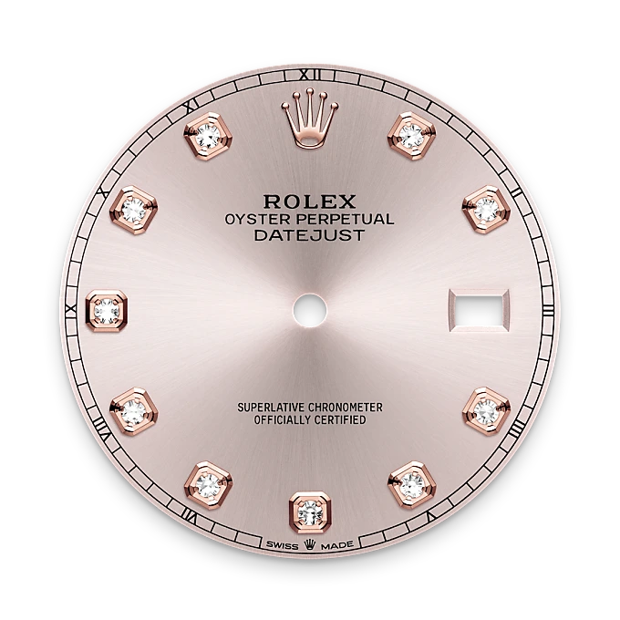 rolex datejust in everose rolesor, m126331-0007 - watch palace