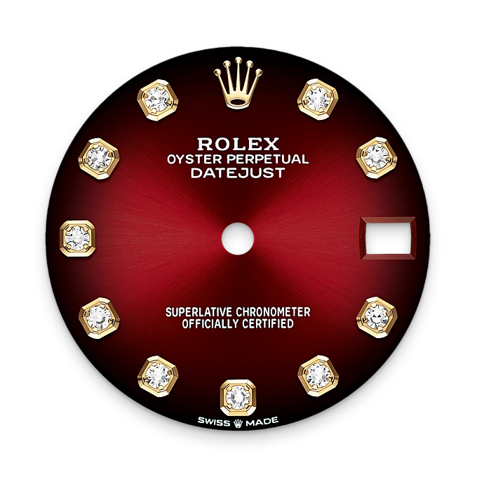rolex datejust in 18 ct yellow gold, m278288rbr-0041 - watch palace