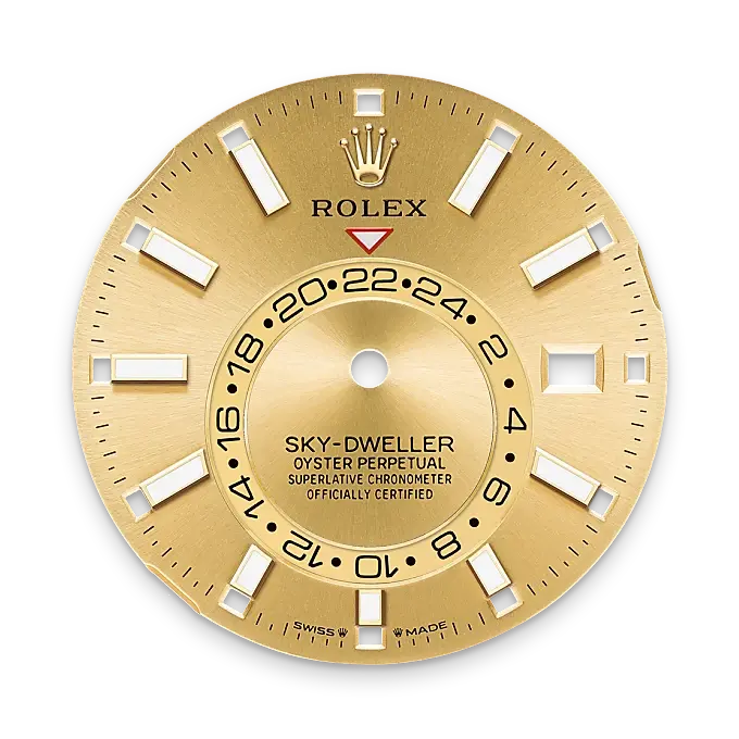 rolex sky-dweller in yellow rolesor, m336933-0001 - watch palace