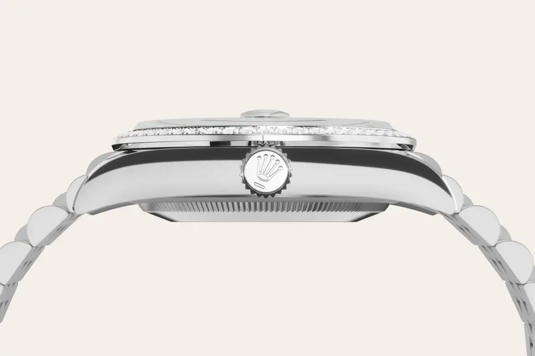 rolex datejust in white rolesor, m126284rbr-0011 - watch palace