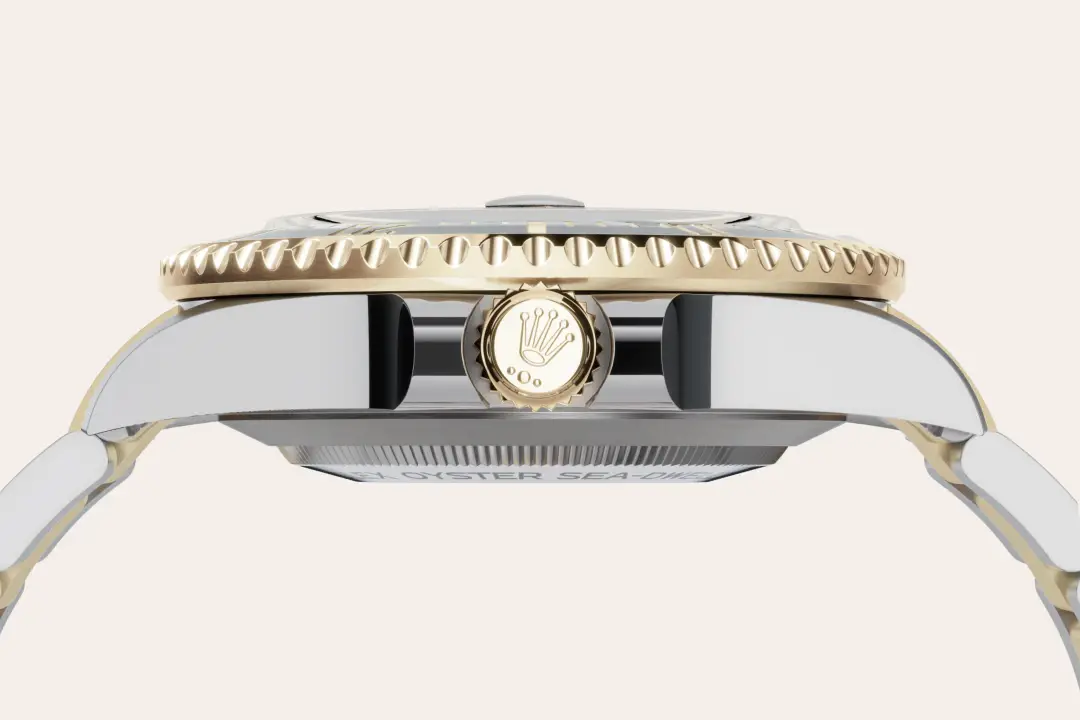 rolex sea-dweller in yellow rolesor, m126603-0001 - watch palace