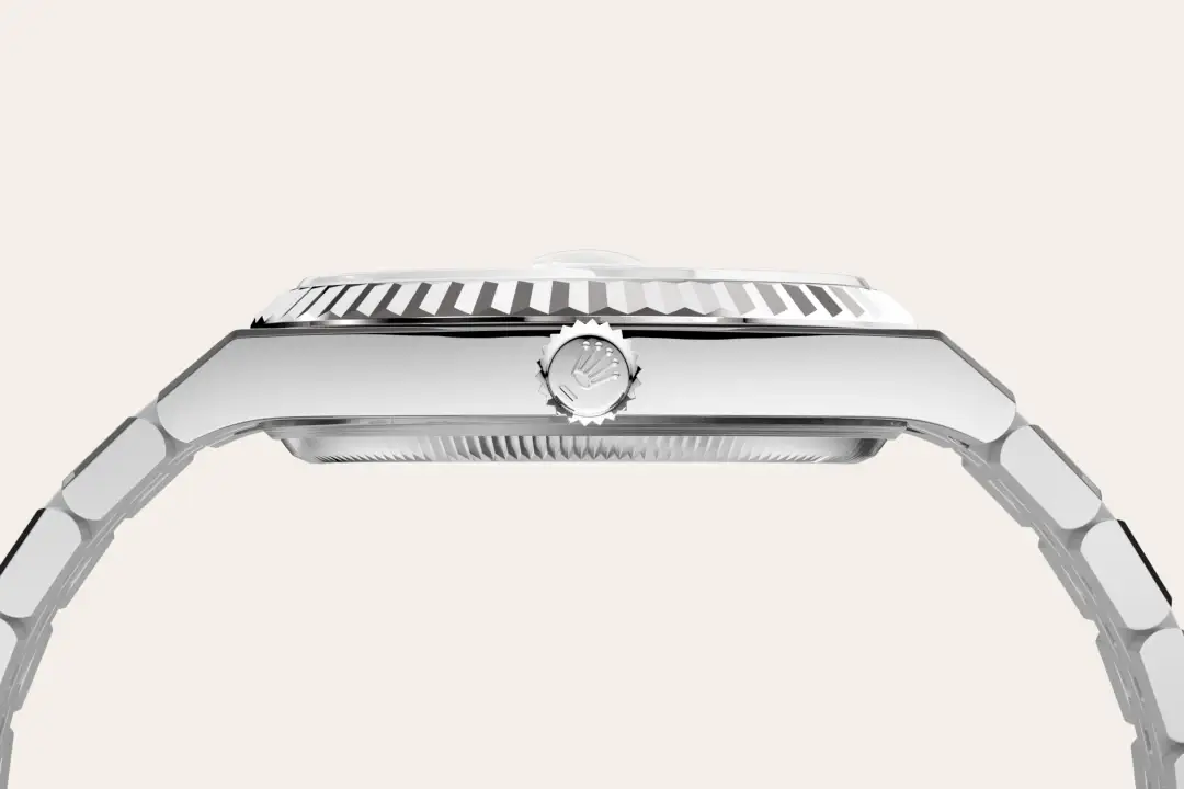 rolex land-dweller in white rolesor, m127234-0001 - watch palace