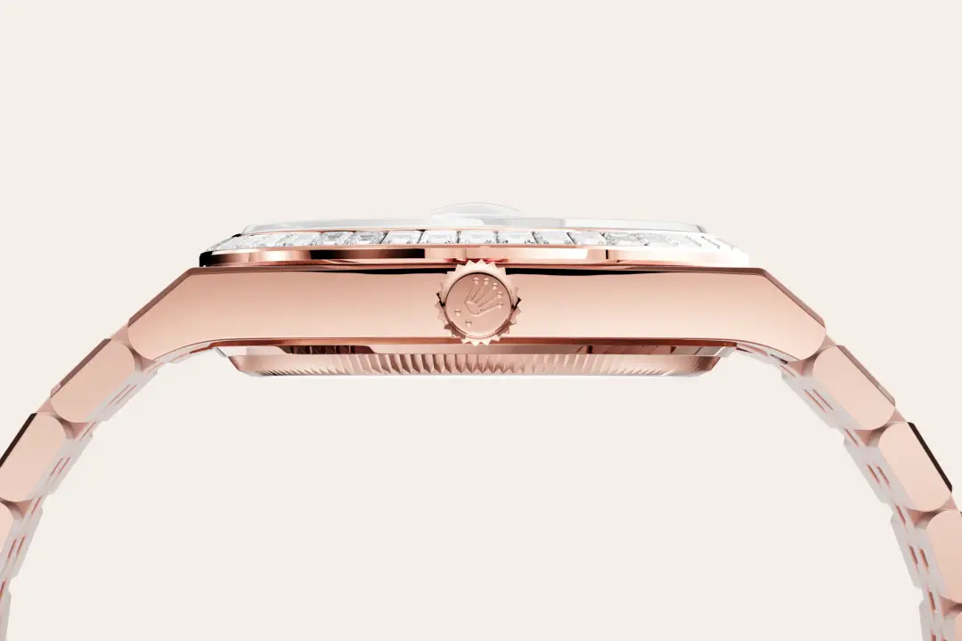rolex land-dweller in 18 ct everose gold, m127285tbr-0002 - watch palace