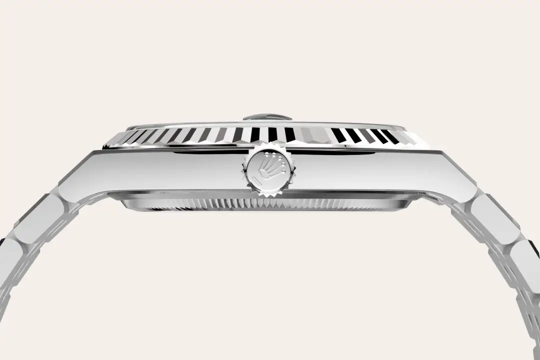 rolex land-dweller in white rolesor, m127334-0001 - watch palace