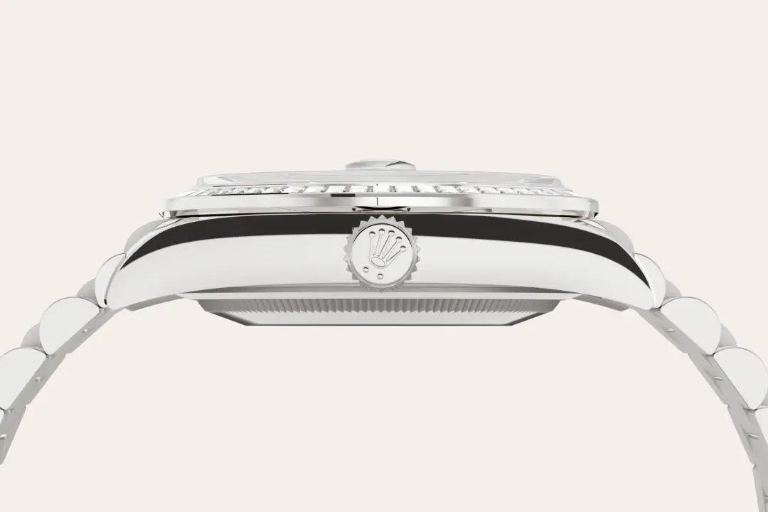 rolex day-date in 18 ct white gold, m128399tbr-0029 - watch palace