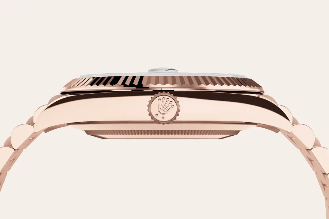 rolex day-date in 18 ct everose gold, m228235-0055 - watch palace