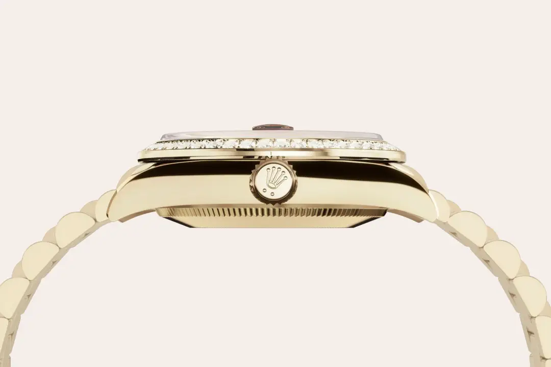 rolex datejust in 18 ct yellow gold, m278288rbr-0041 - watch palace