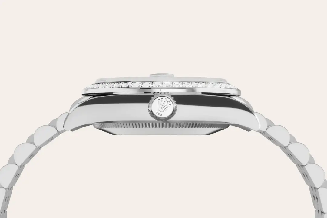 rolex datejust in white rolesor, m278384rbr-0008 - watch palace