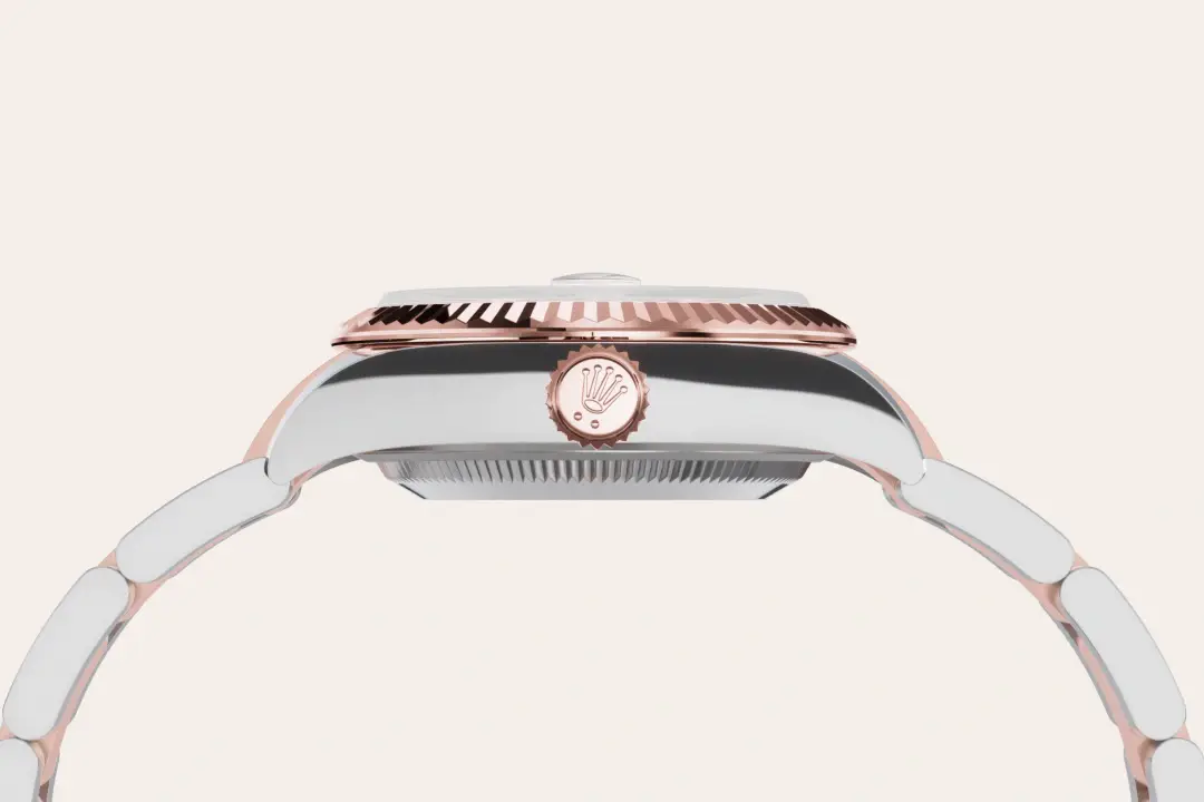 rolex lady-datejust in everose rolesor, m279171-0028 - watch palace