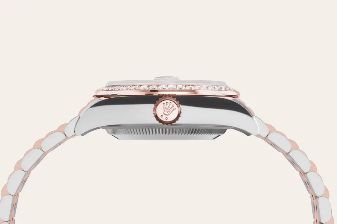 rolex lady-datejust in everose rolesor, M279381RBR-0007- watch palace