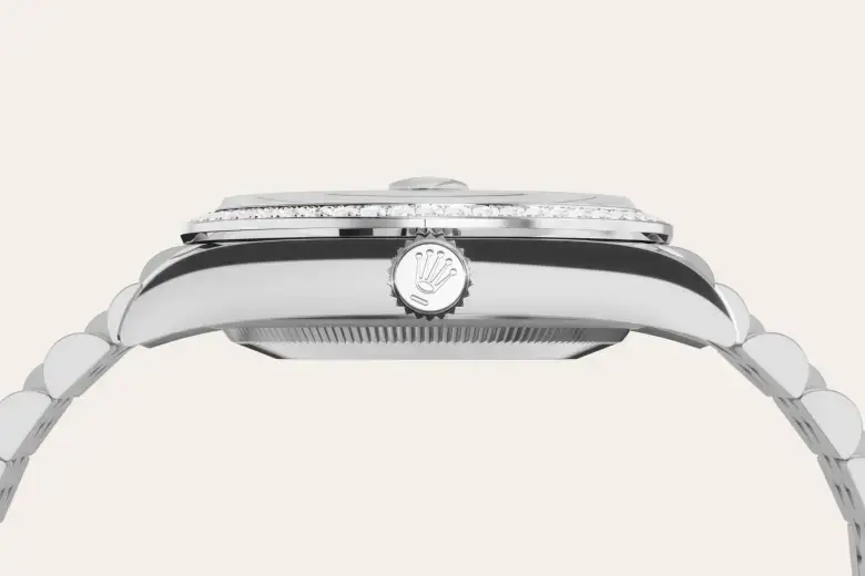 rolex datejust in white rolesor, m126284rbr-0011 - watch palace