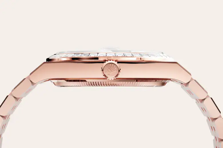 rolex land-dweller in 18 ct everose gold, m127285tbr-0002 - watch palace