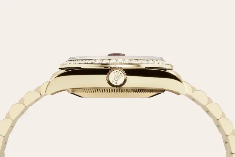 rolex datejust in 18 ct yellow gold, m278288rbr-0041 - watch palace