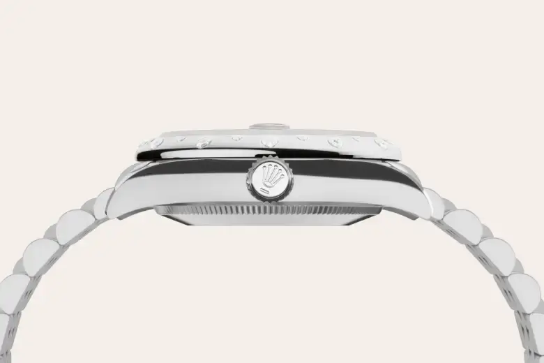 rolex datejust in white rolesor, M278344RBR-0032- watch palace