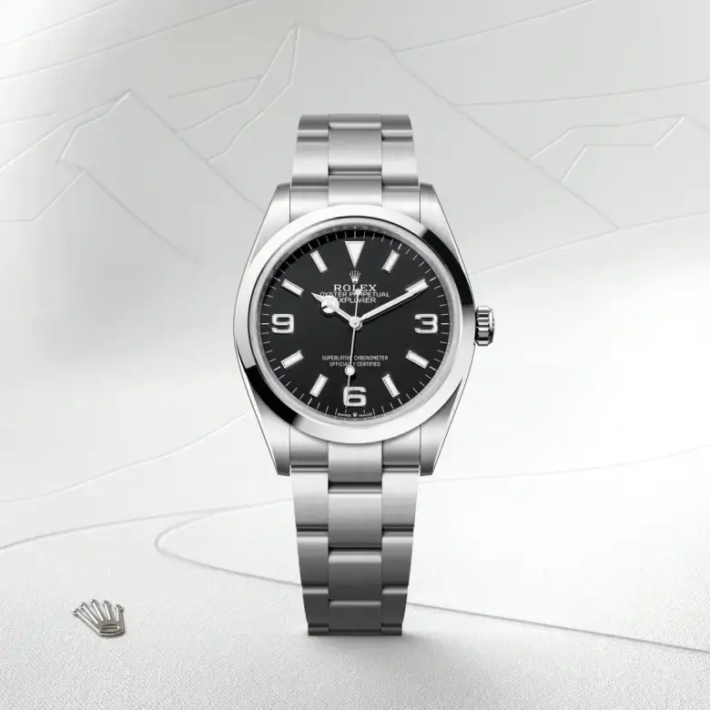 rolex explorer in oystersteel, m124270-0001 - watch palace, First image