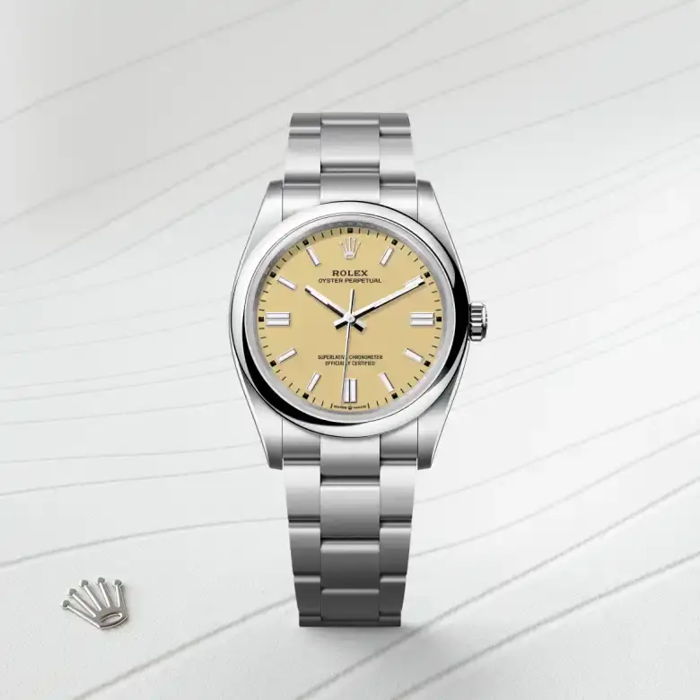 rolex oyster perpetual in oystersteel, M126000-0012- watch palace, First image