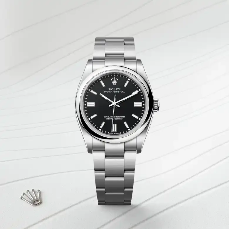 rolex oyster perpetual in oystersteel, m126000-0014 - watch palace, First image
