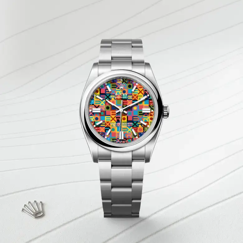 rolex oyster perpetual in oystersteel, m126000-0016 - watch palace, First image