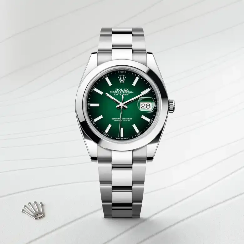 rolex datejust in oystersteel, M126300-0025- watch palace, First image