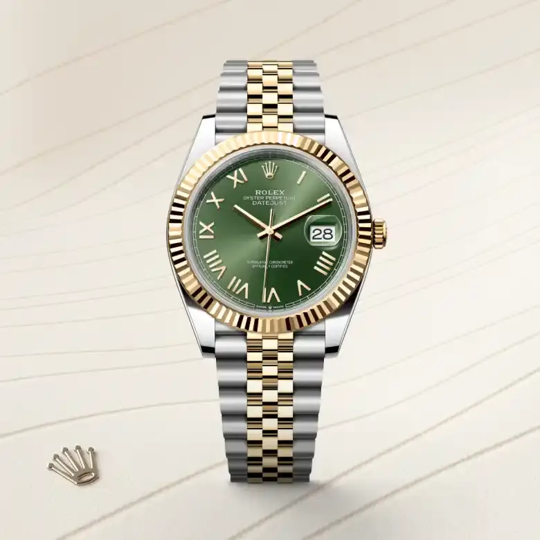 rolex datejust in yellow rolesor, M126333-0024- watch palace, First image