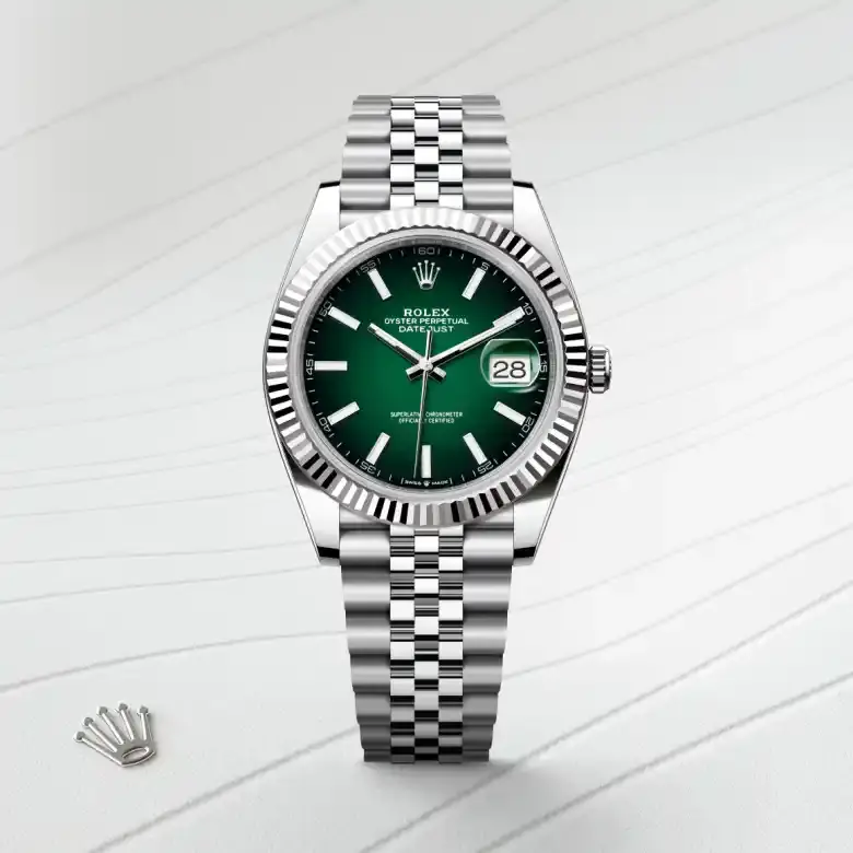 rolex datejust in white rolesor, M126334-0034- watch palace, First image