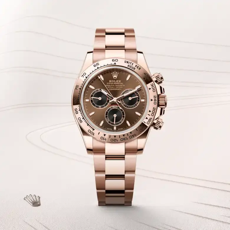 rolex cosmograph daytona in 18 ct everose gold, m126505-0005 - watch palace, First image