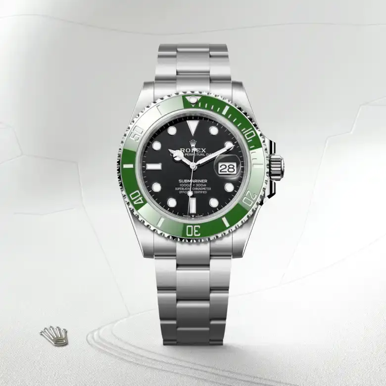 rolex submariner in oystersteel, m126610lv-0002 - watch palace, First image