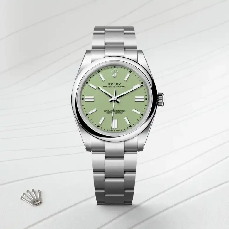 rolex oyster perpetual in oystersteel, m134300-0006 - watch palace, First image