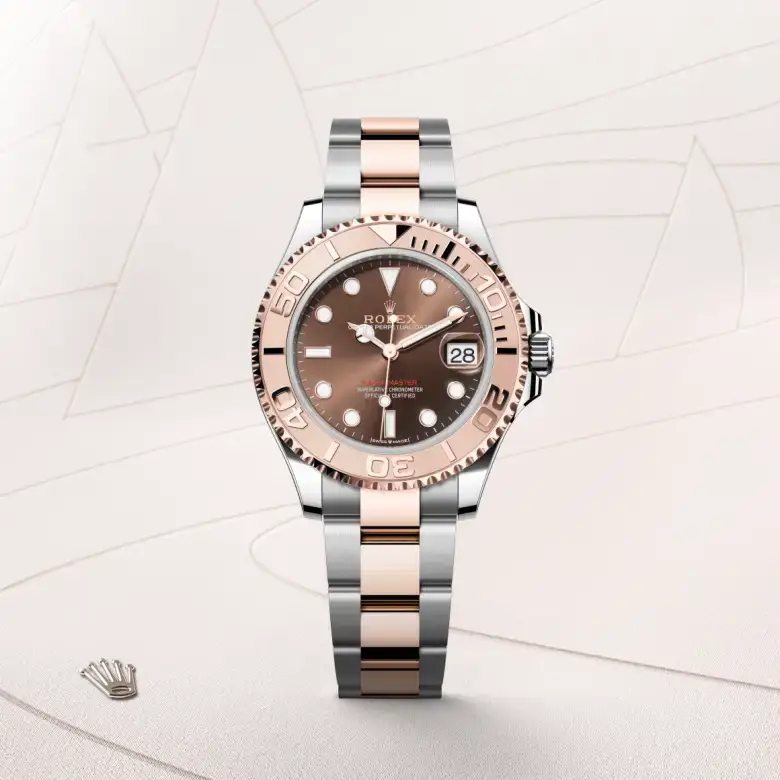 rolex yacht-master in everose rolesor, m268621-0003 - watch palace, First image
