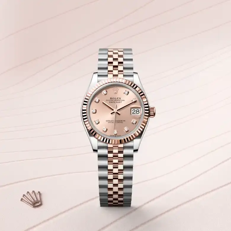 rolex datejust in everose rolesor, M278271-0024- watch palace, First image