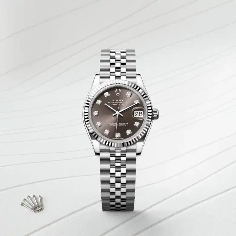rolex datejust in white rolesor, M278274-0008- watch palace, First image