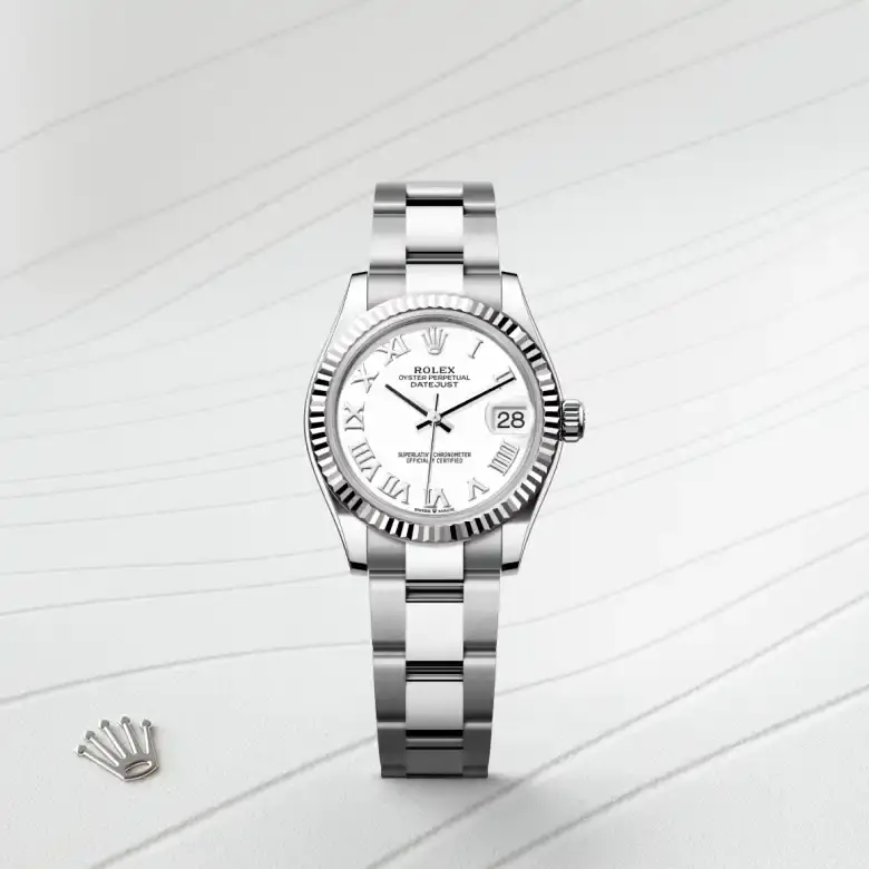 rolex datejust in white rolesor, M278274-0009- watch palace, First image
