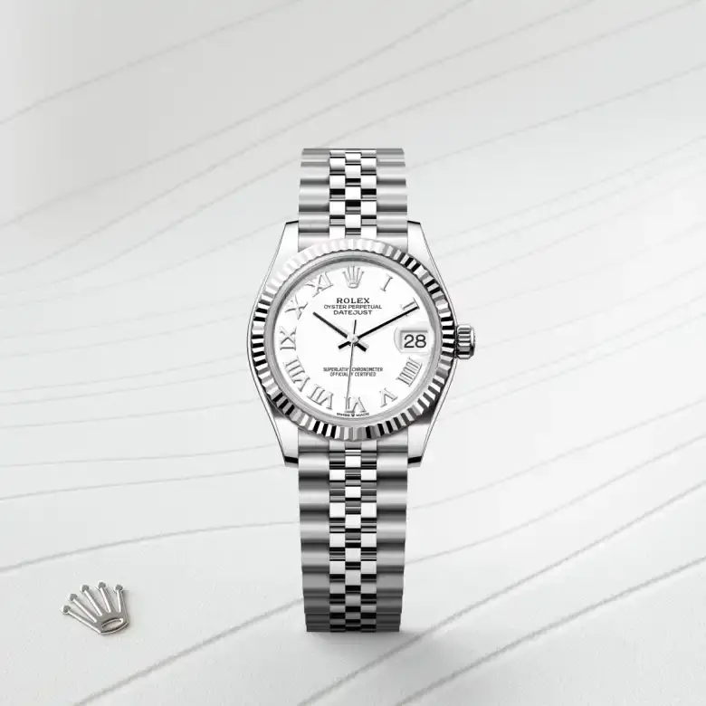 rolex datejust in white rolesor, M278274-0010- watch palace, First image
