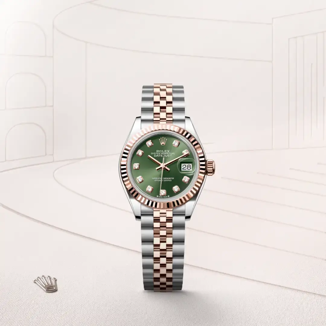 rolex lady-datejust in everose rolesor, M279171-0007- watch palace, First image