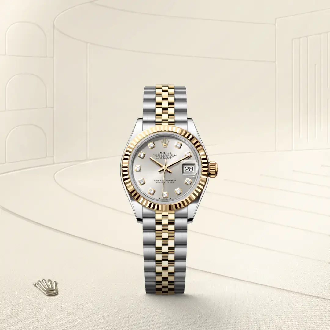 rolex lady-datejust in yellow rolesor, m279173-0007 - watch palace, First image