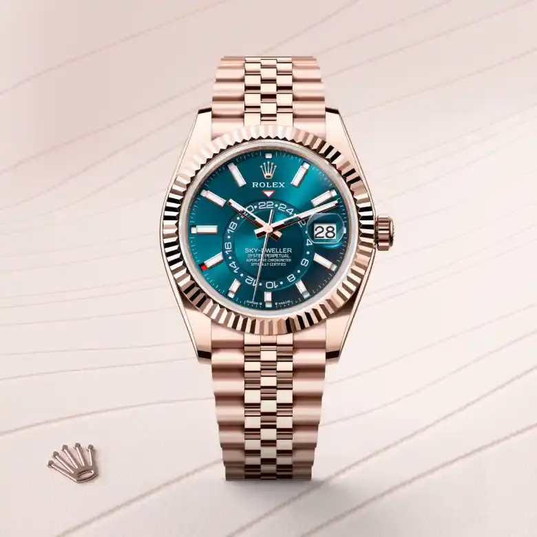 rolex sky-dweller in 18 ct everose gold, M336935-0005- watch palace, First image